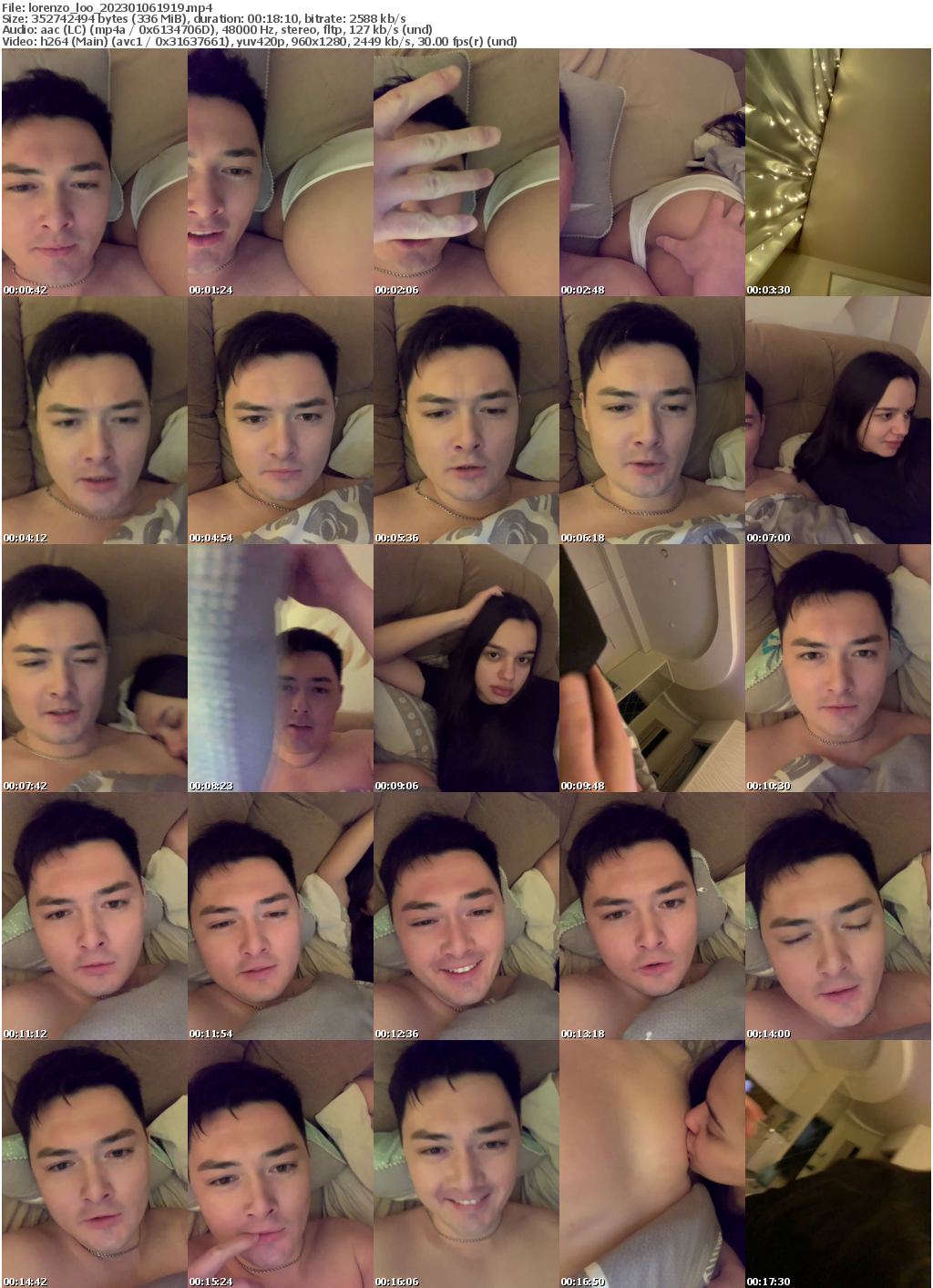 Preview thumb from lorenzo_loo on 2023-01-06 @ bongacams