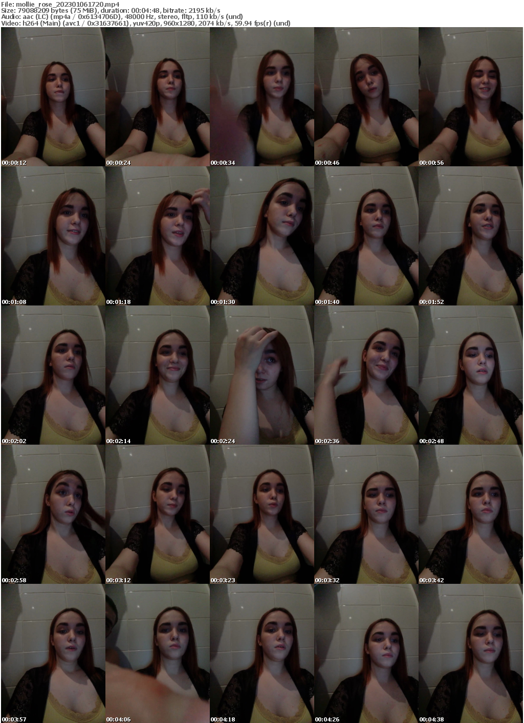 Preview thumb from mollie_rose on 2023-01-06 @ bongacams