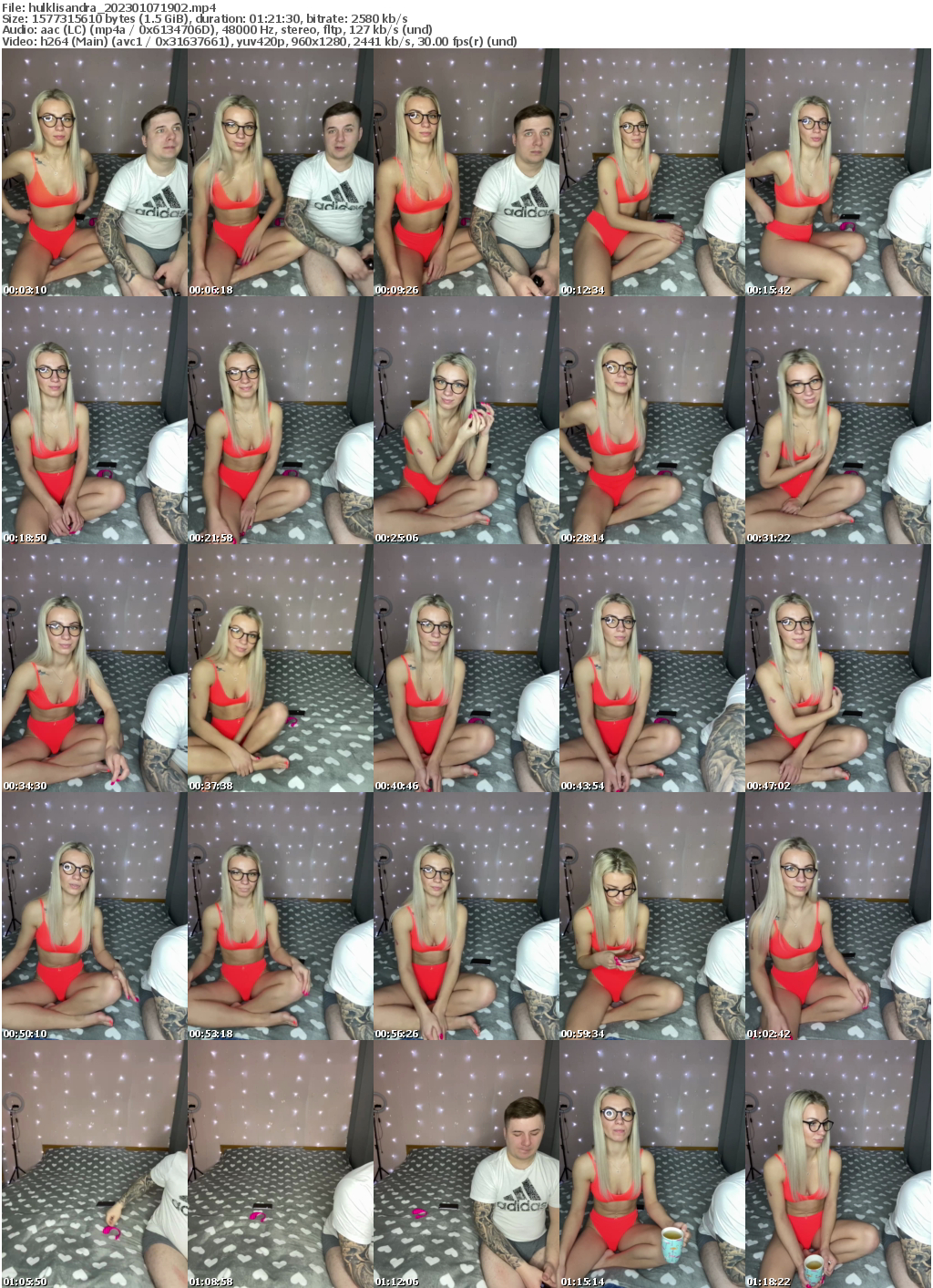 Preview thumb from hulklisandra on 2023-01-07 @ bongacams