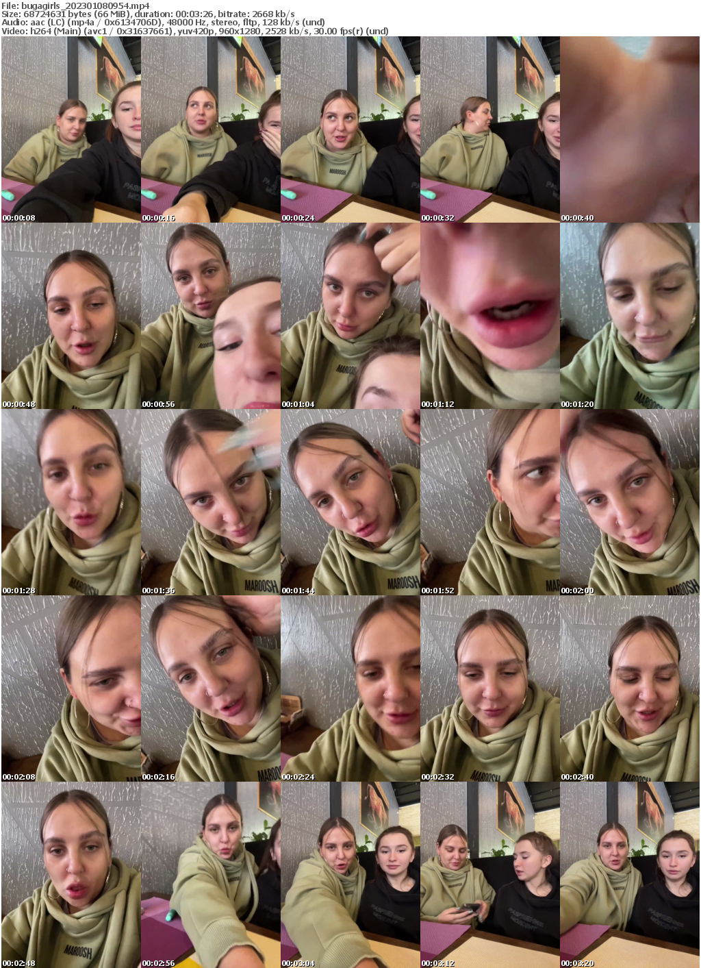 Preview thumb from bugagirls on 2023-01-08 @ bongacams