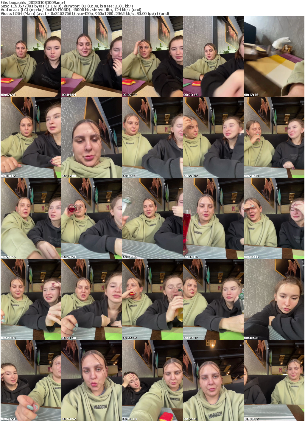 Preview thumb from bugagirls on 2023-01-08 @ bongacams