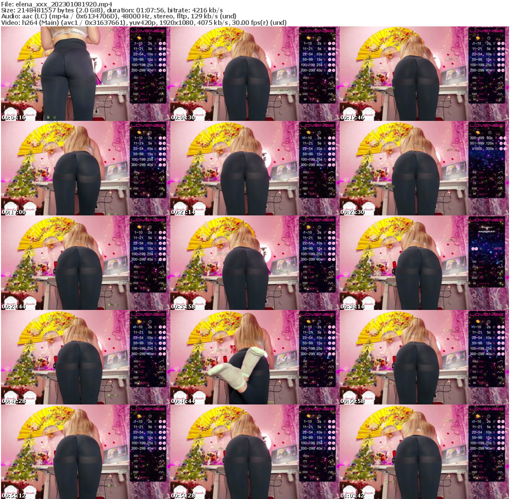 Preview thumb from elena_xxx on 2023-01-08 @ bongacams