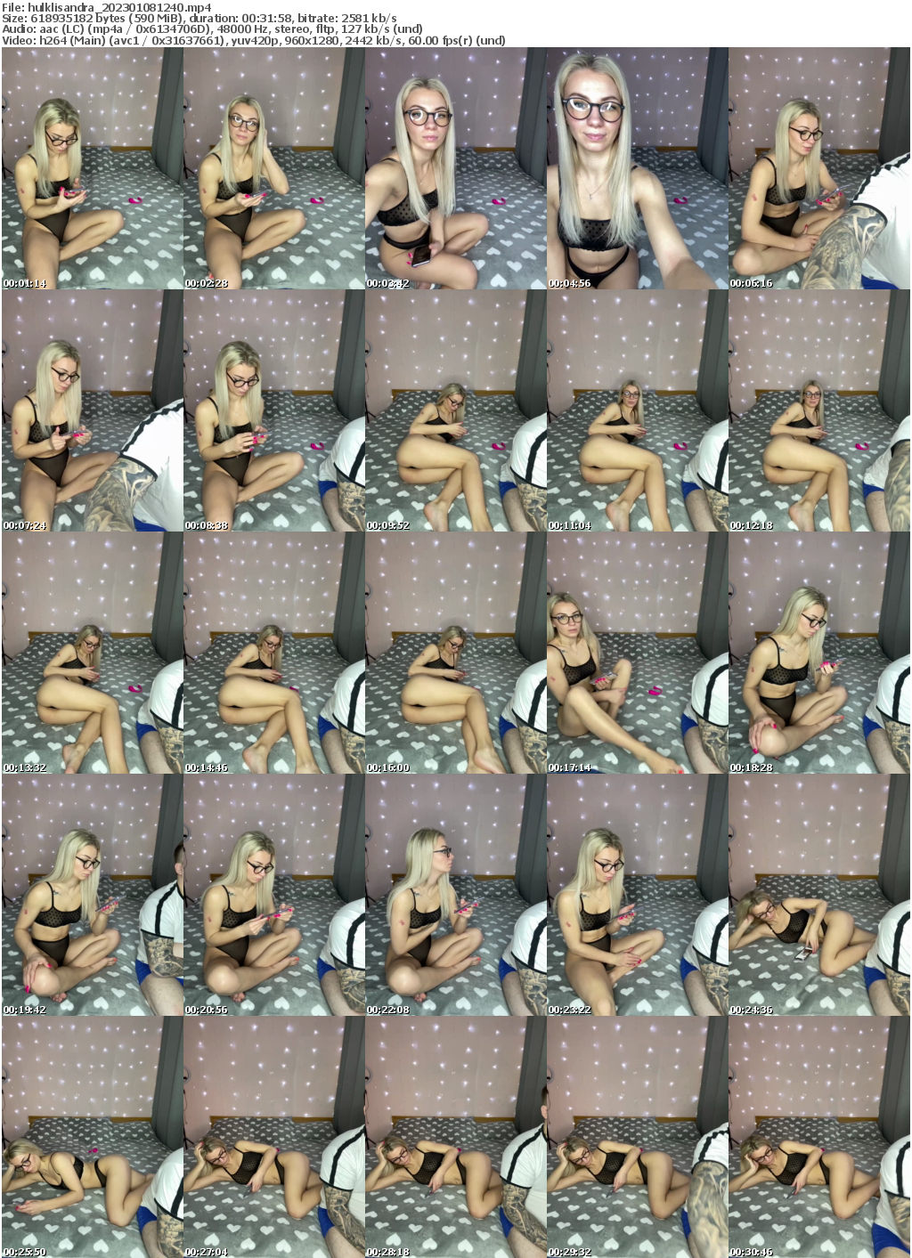 Preview thumb from hulklisandra on 2023-01-08 @ bongacams