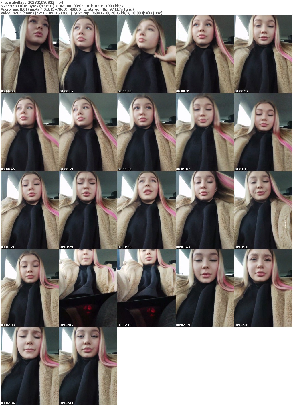 Preview thumb from isabellast on 2023-01-08 @ bongacams