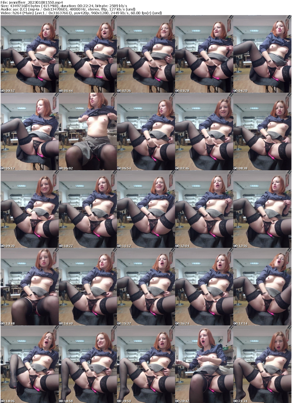 Preview thumb from jennifferr on 2023-01-08 @ bongacams