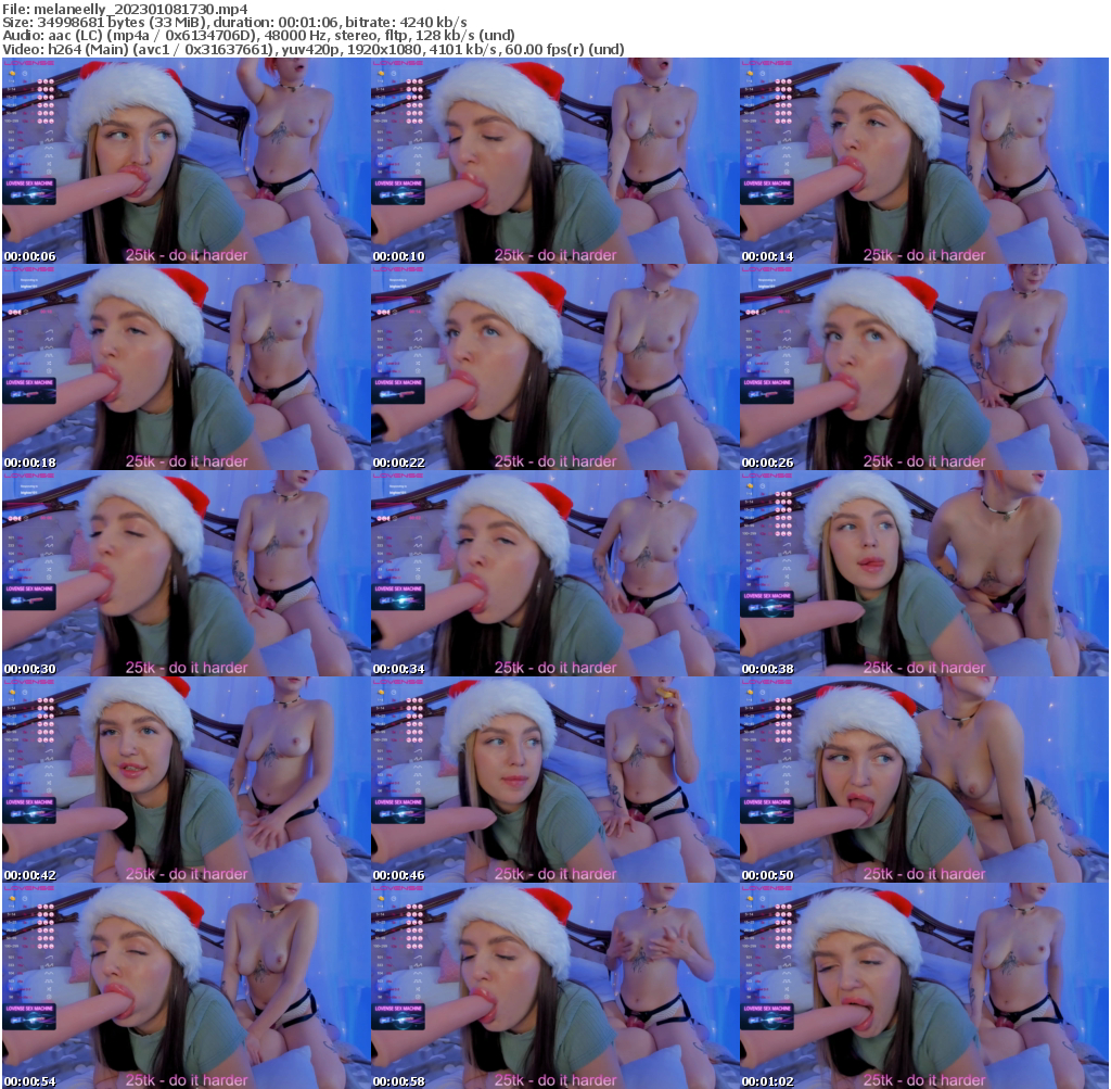 Preview thumb from melaneelly on 2023-01-08 @ bongacams