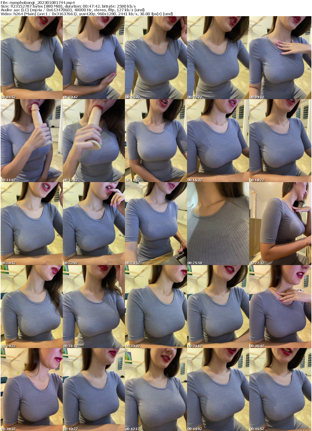 Preview thumb from nymphobongi on 2023-01-08 @ bongacams