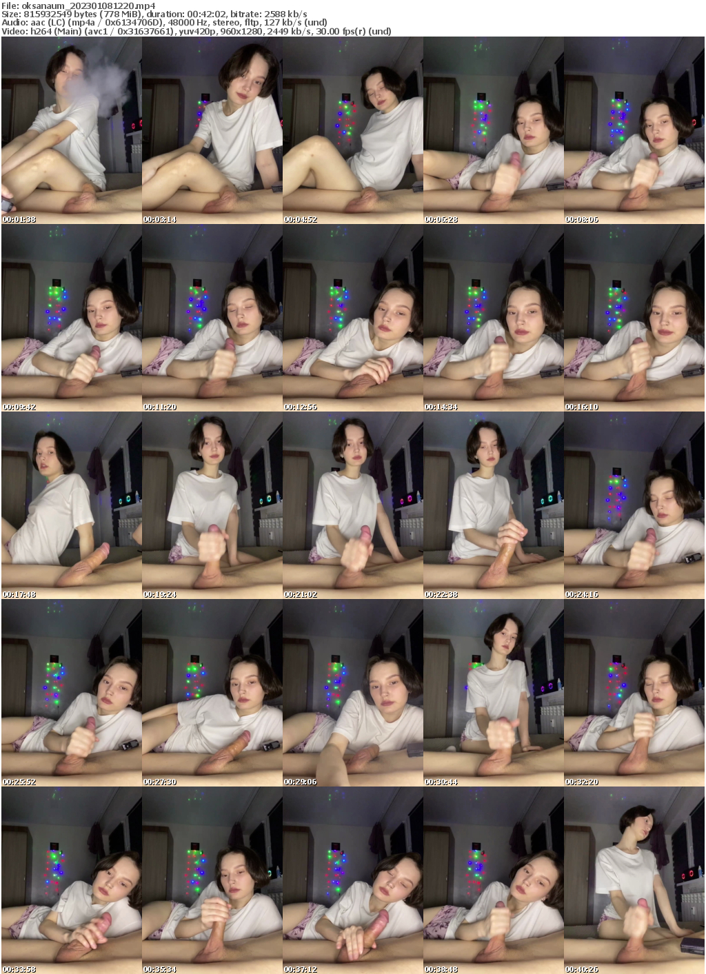 Preview thumb from oksanaum on 2023-01-08 @ bongacams