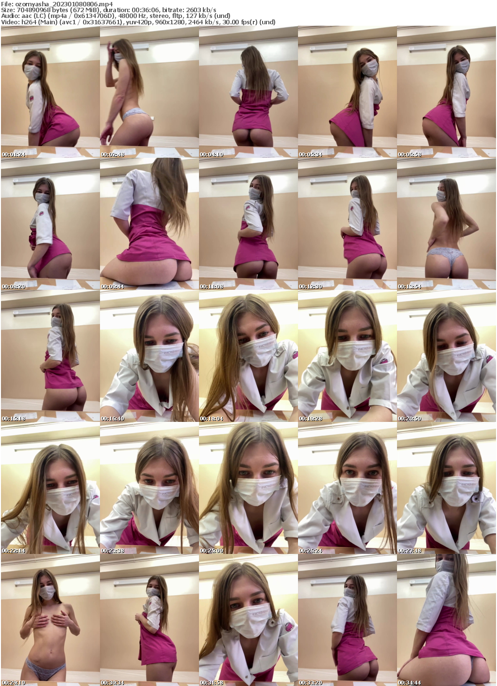 Preview thumb from ozornyasha on 2023-01-08 @ bongacams