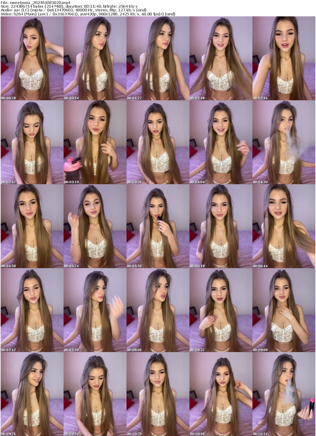 Preview thumb from sweetymia on 2023-01-08 @ bongacams