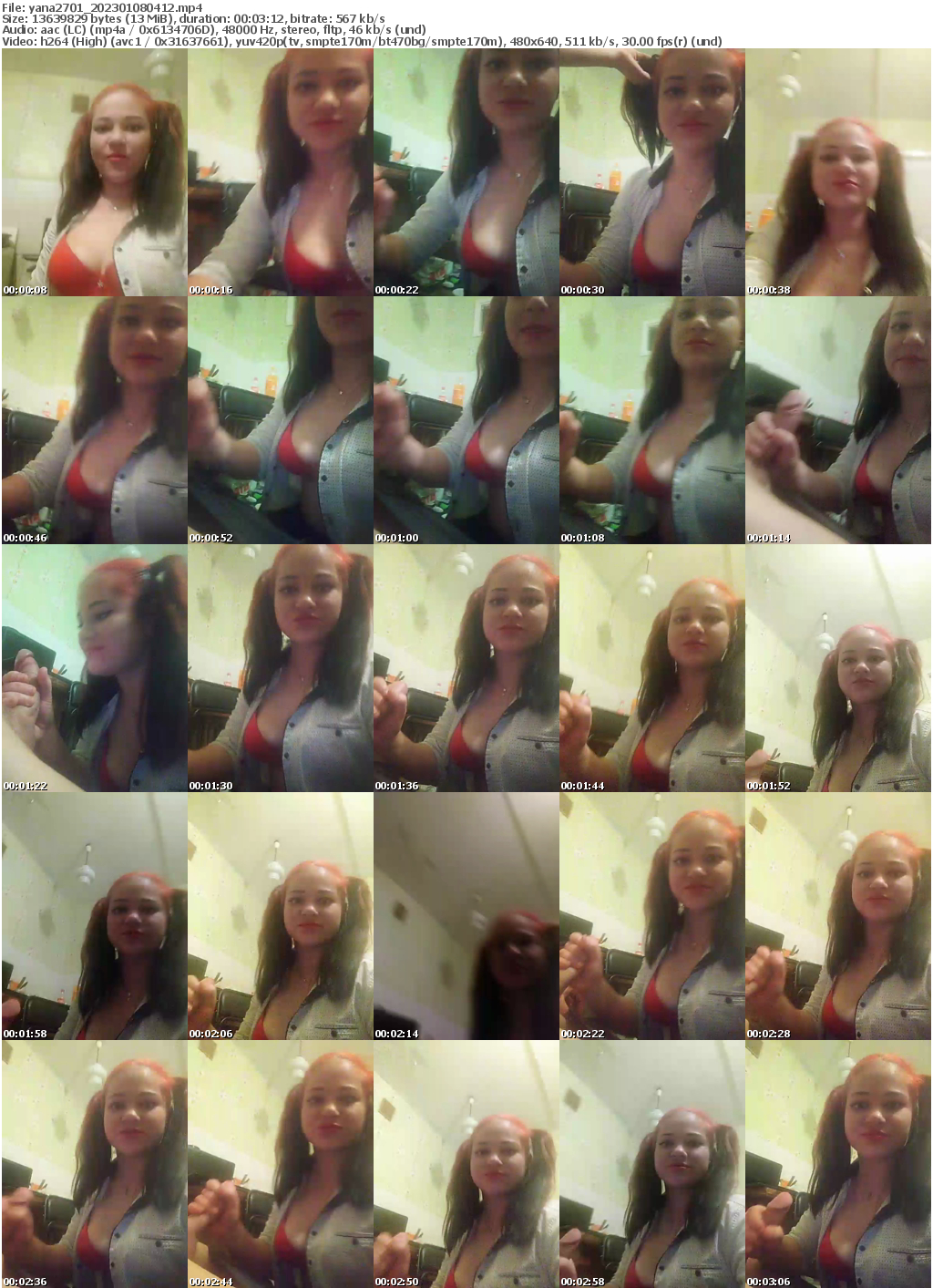 Preview thumb from yana2701 on 2023-01-08 @ bongacams