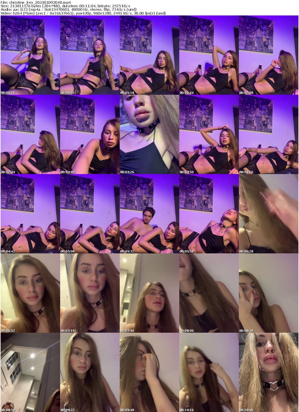 Preview thumb from christine_krn on 2023-01-09 @ bongacams