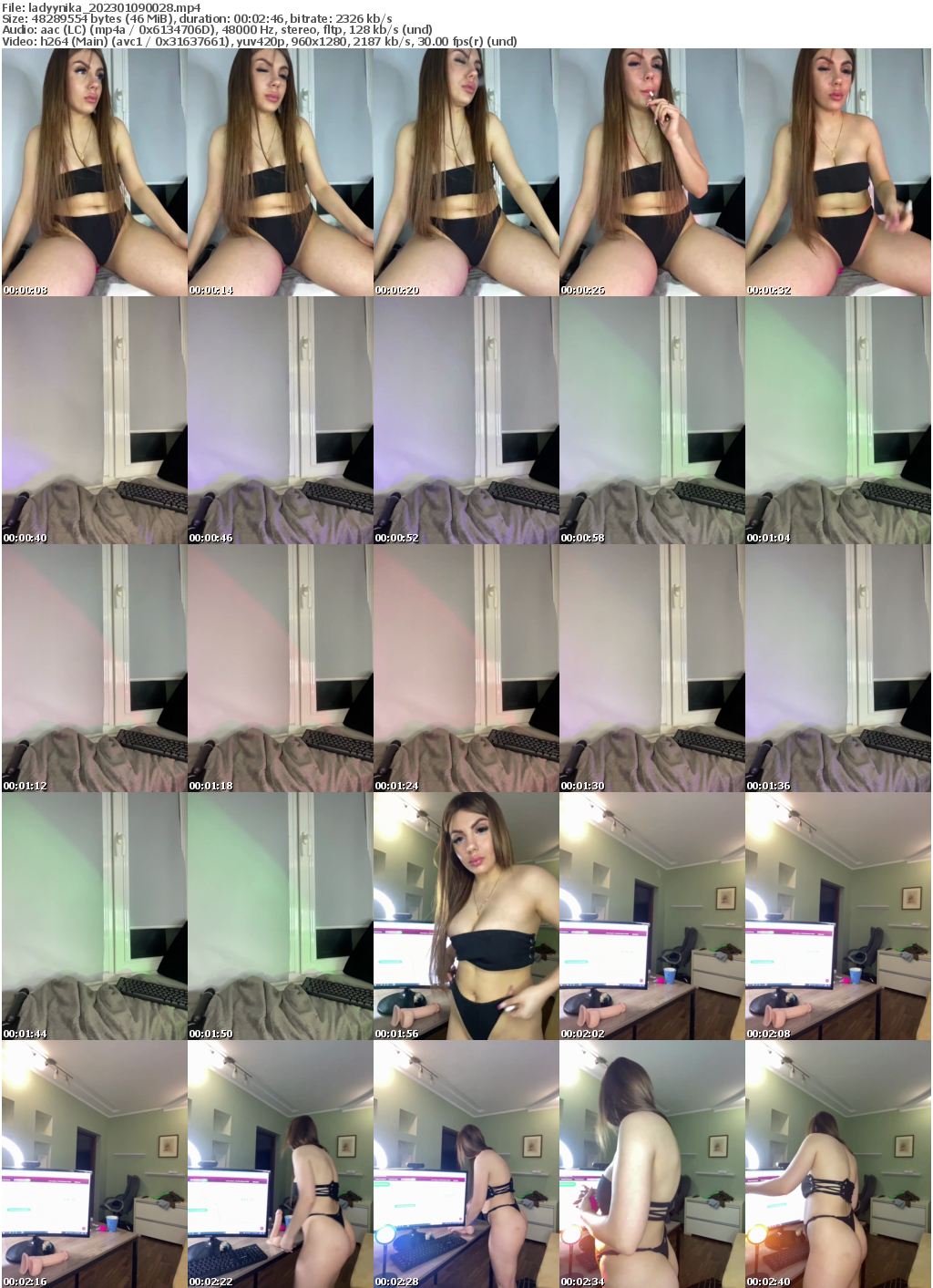 Preview thumb from ladyynika on 2023-01-09 @ bongacams