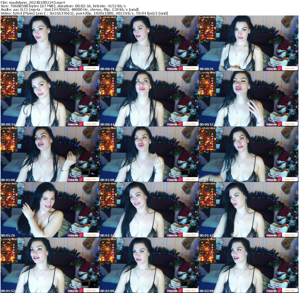 Preview thumb from madelynn on 2023-01-09 @ bongacams