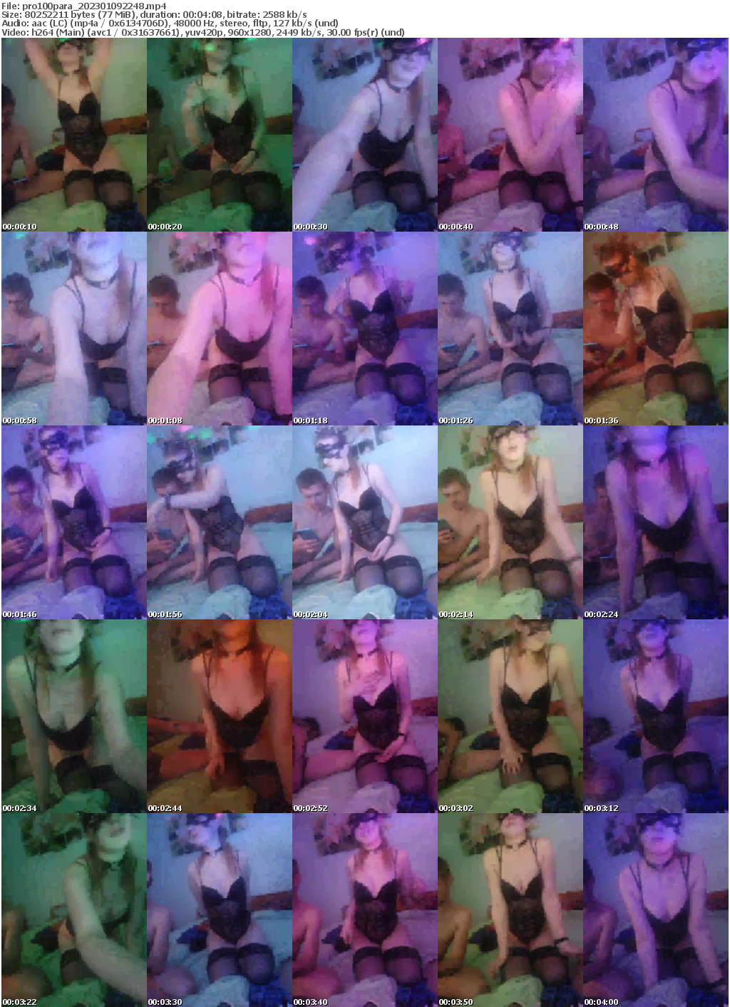 Preview thumb from pro100para on 2023-01-09 @ bongacams