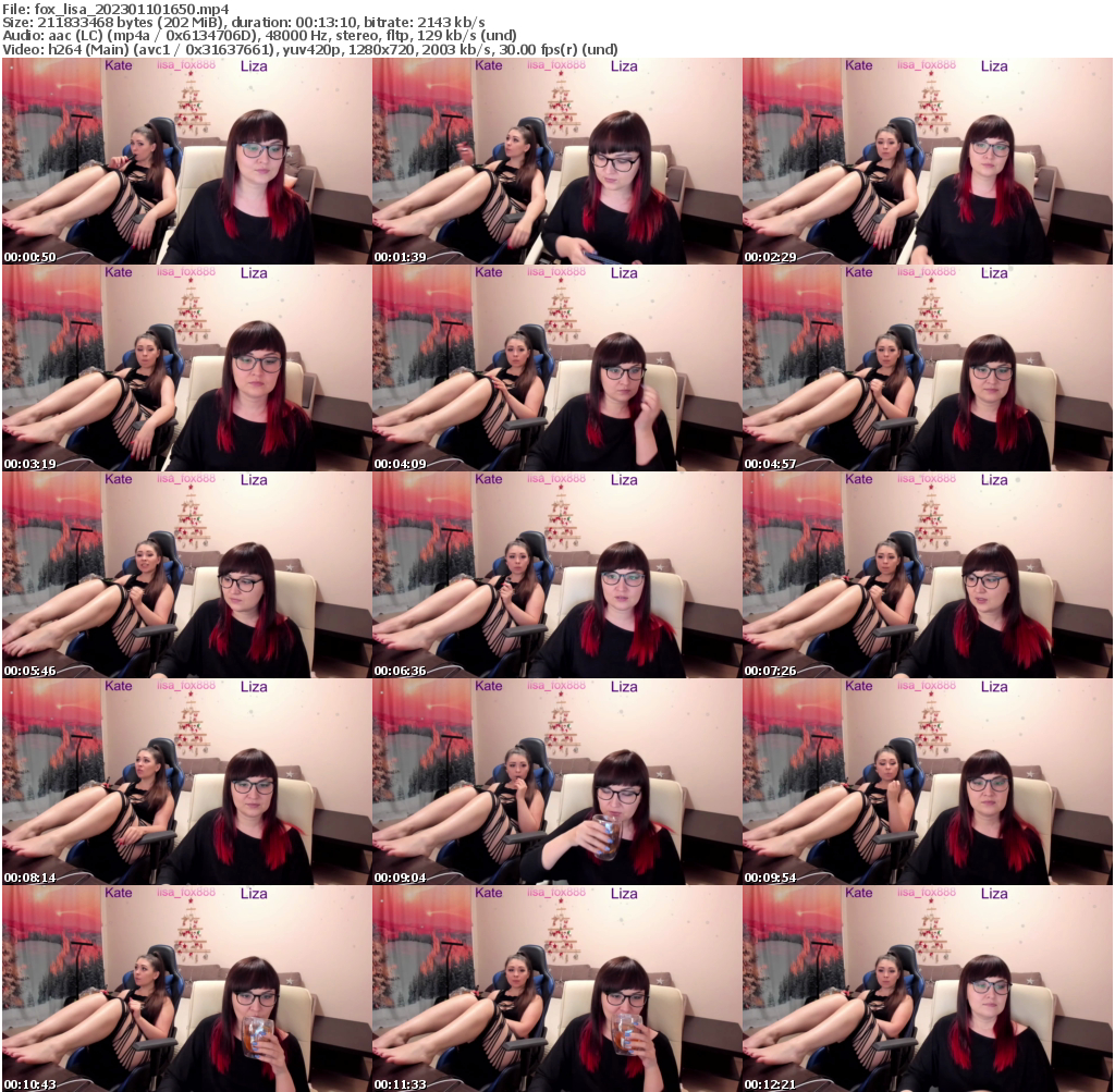 Preview thumb from fox_lisa on 2023-01-10 @ bongacams