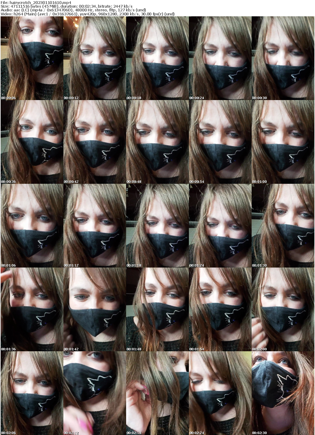 Preview thumb from hairycrotch on 2023-01-10 @ bongacams