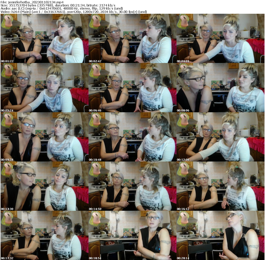 Preview thumb from jenniferhotba on 2023-01-10 @ bongacams