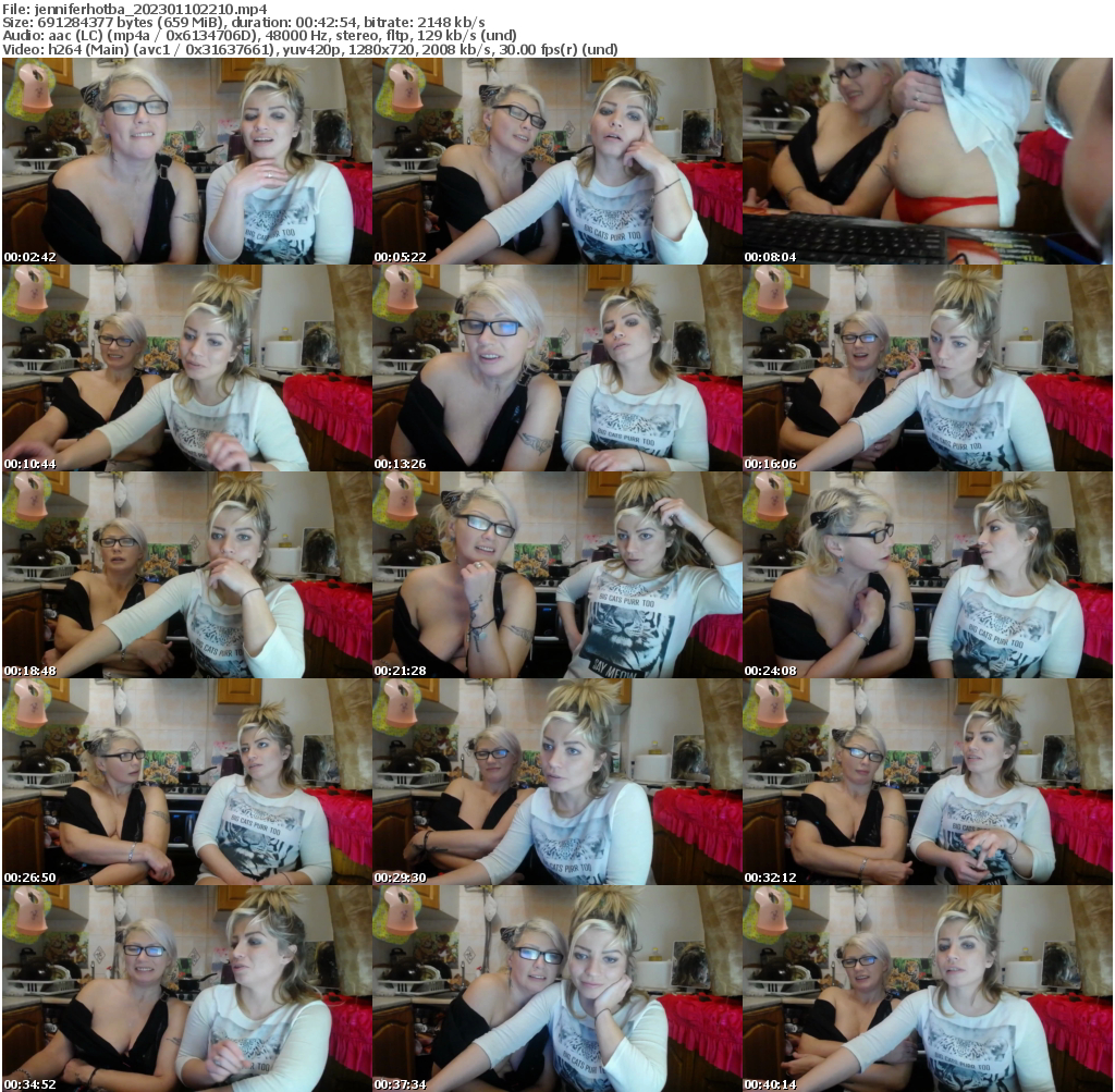 Preview thumb from jenniferhotba on 2023-01-10 @ bongacams