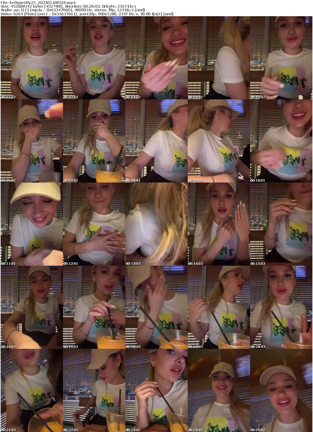 Preview thumb from kettypretty25 on 2023-01-10 @ bongacams