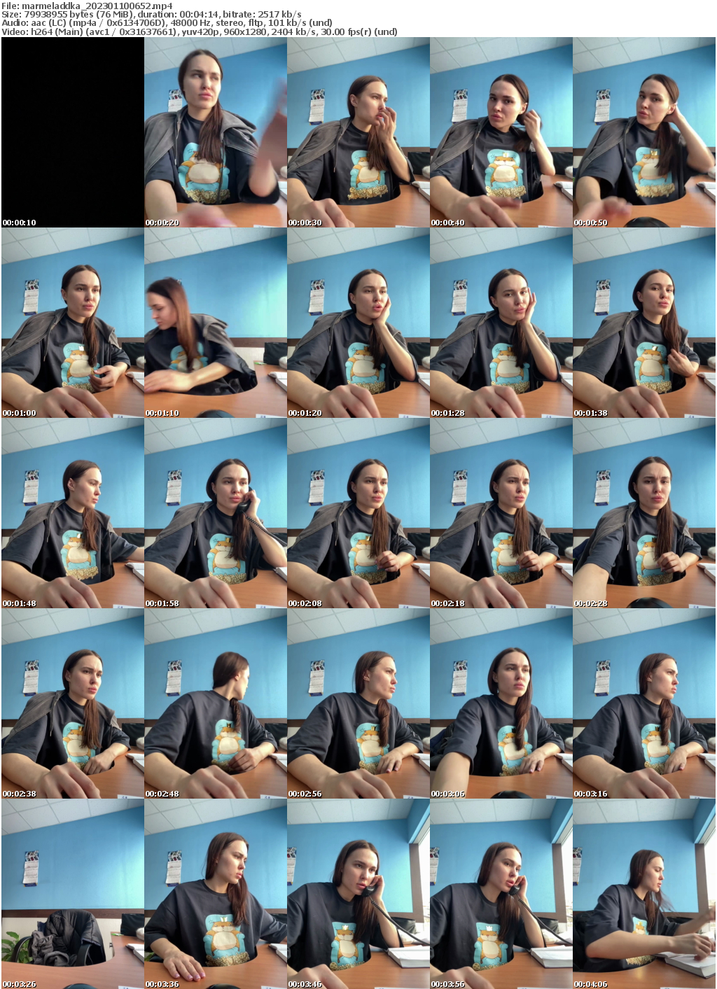 Preview thumb from marmeladdka on 2023-01-10 @ bongacams