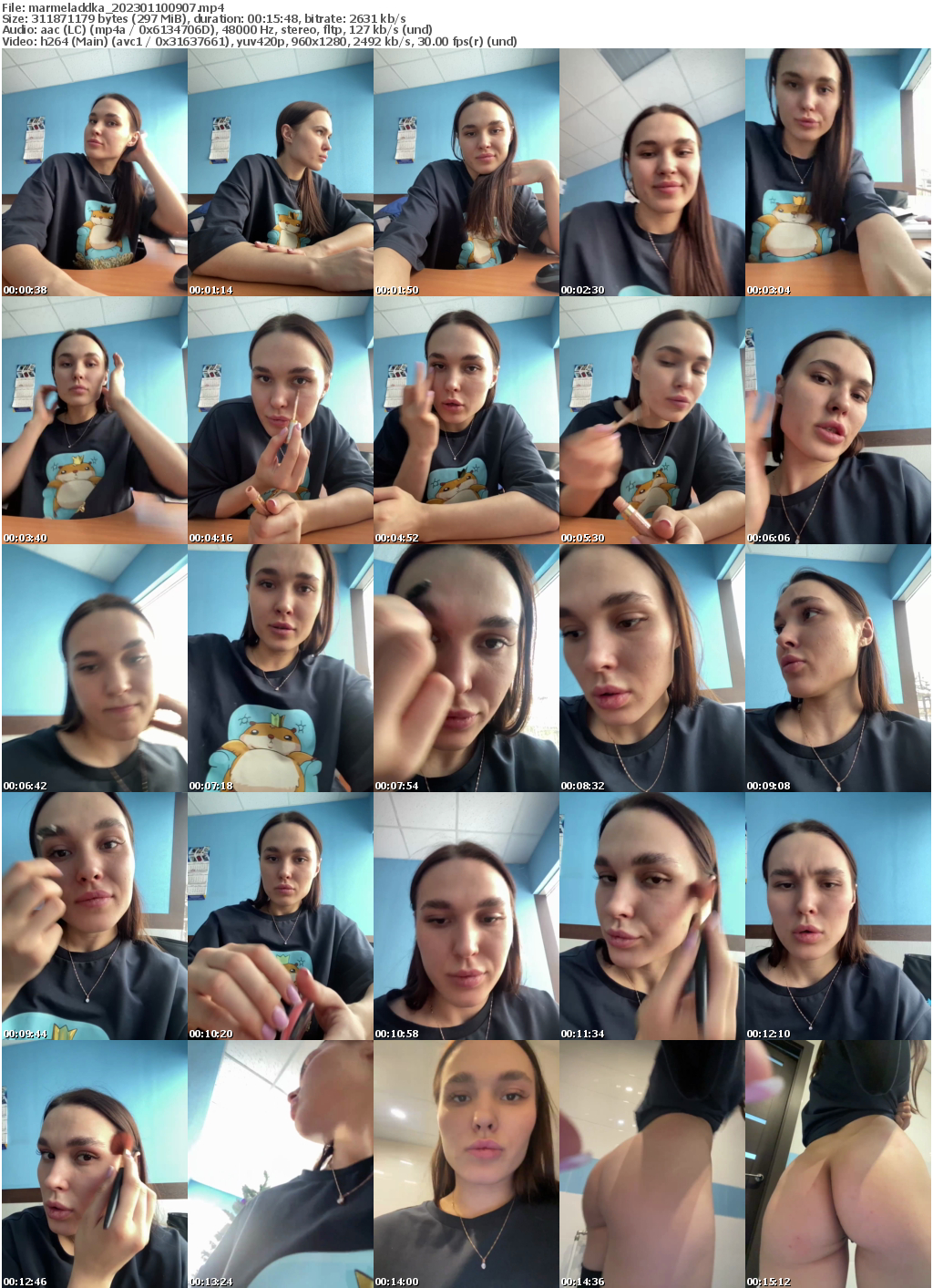 Preview thumb from marmeladdka on 2023-01-10 @ bongacams