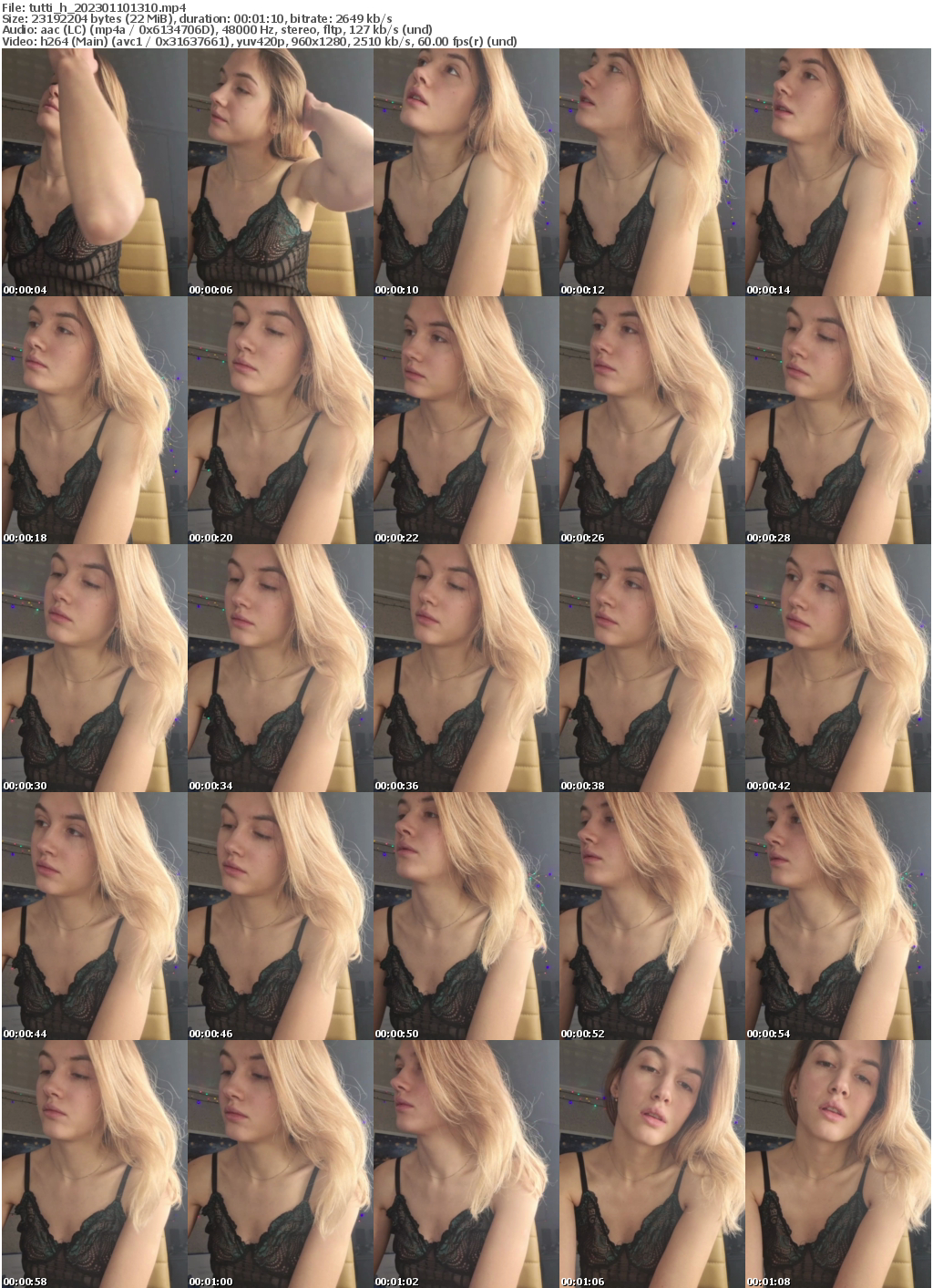 Preview thumb from tutti_h on 2023-01-10 @ bongacams