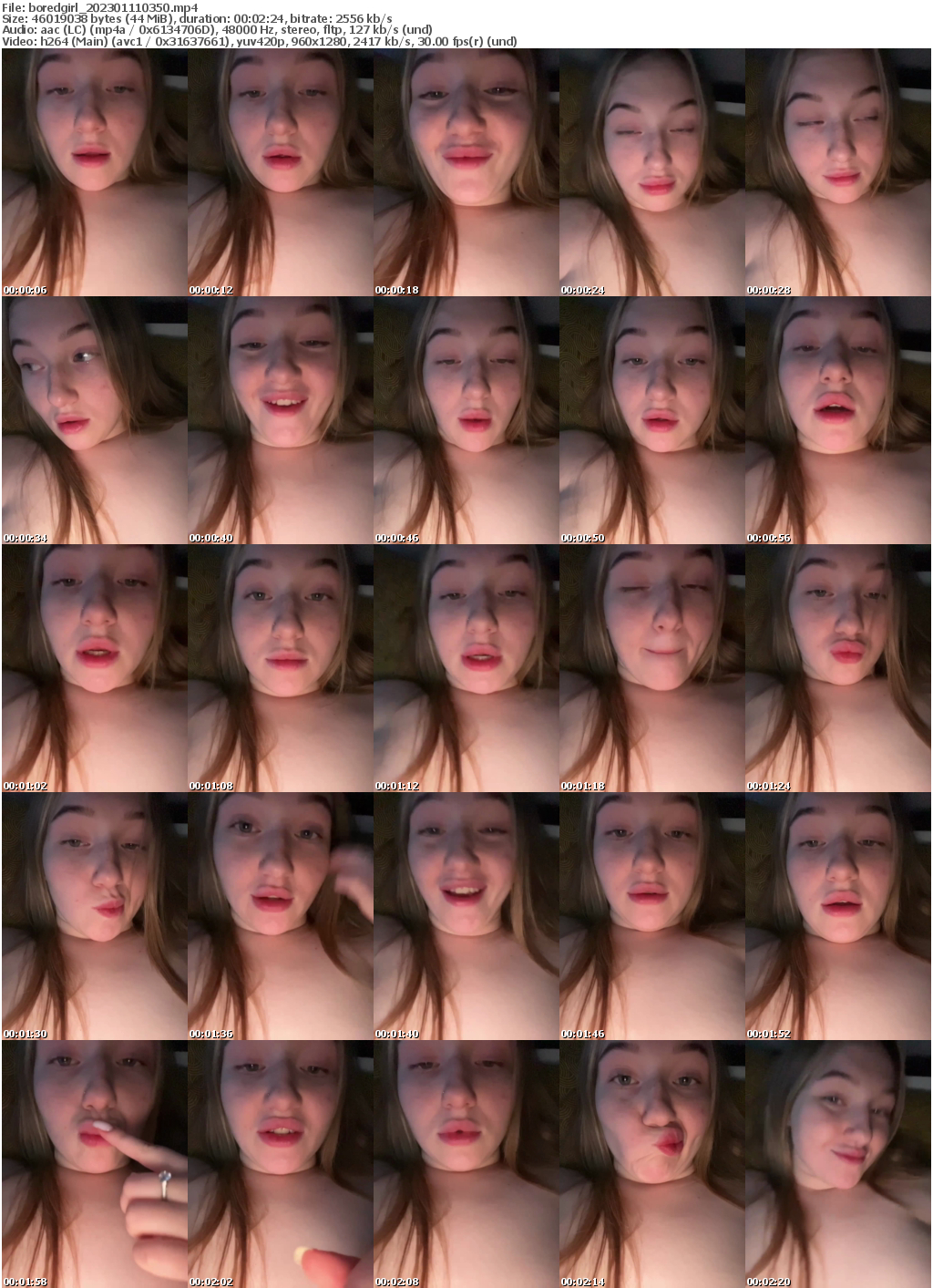 Preview thumb from boredgirl on 2023-01-11 @ bongacams