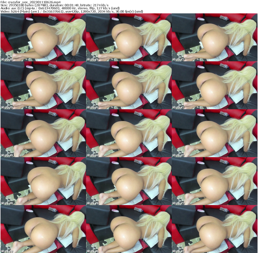 Preview thumb from crazyfor_sex on 2023-01-11 @ bongacams