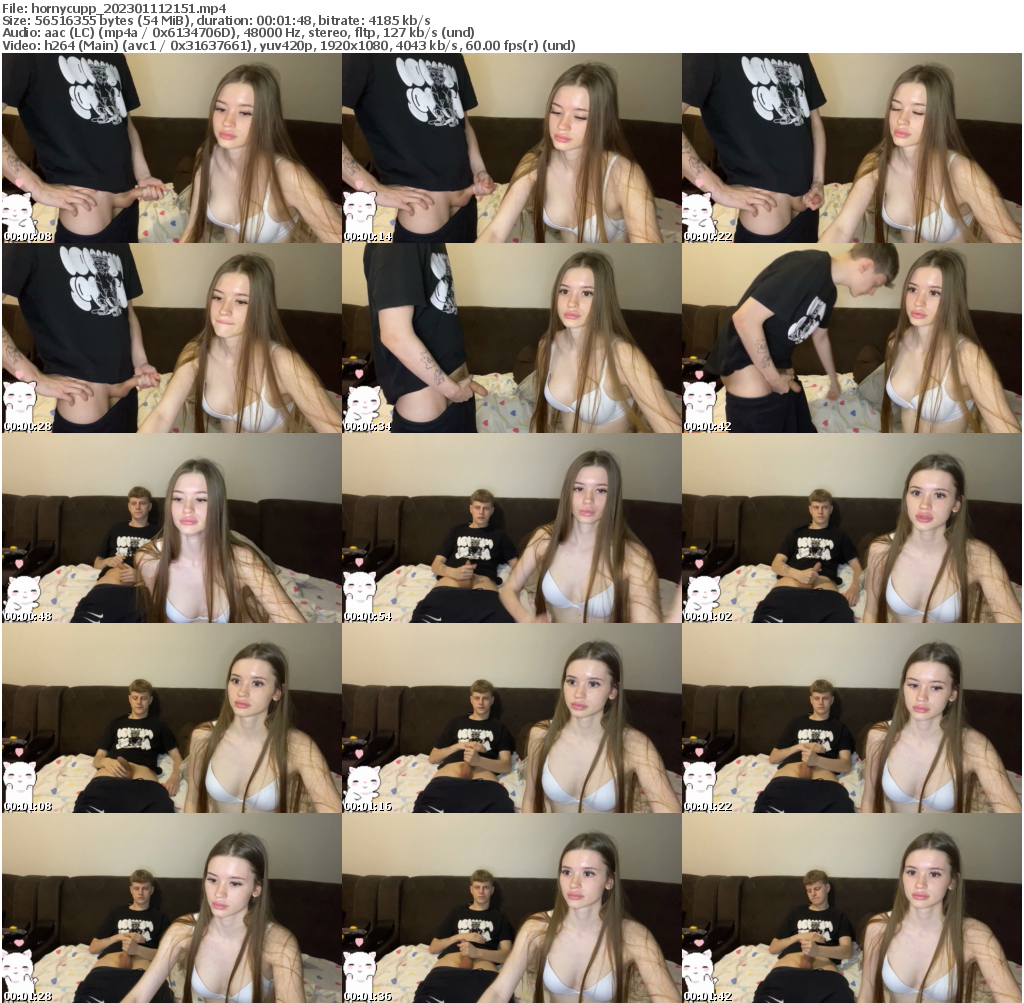 Preview thumb from hornycupp on 2023-01-11 @ bongacams