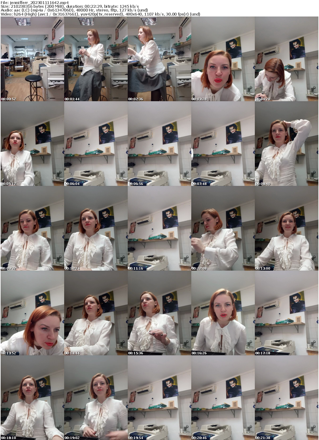 Preview thumb from jennifferr on 2023-01-11 @ bongacams