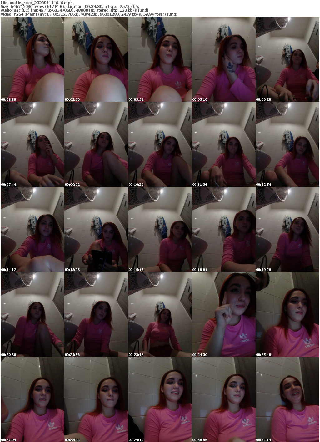 Preview thumb from mollie_rose on 2023-01-11 @ bongacams