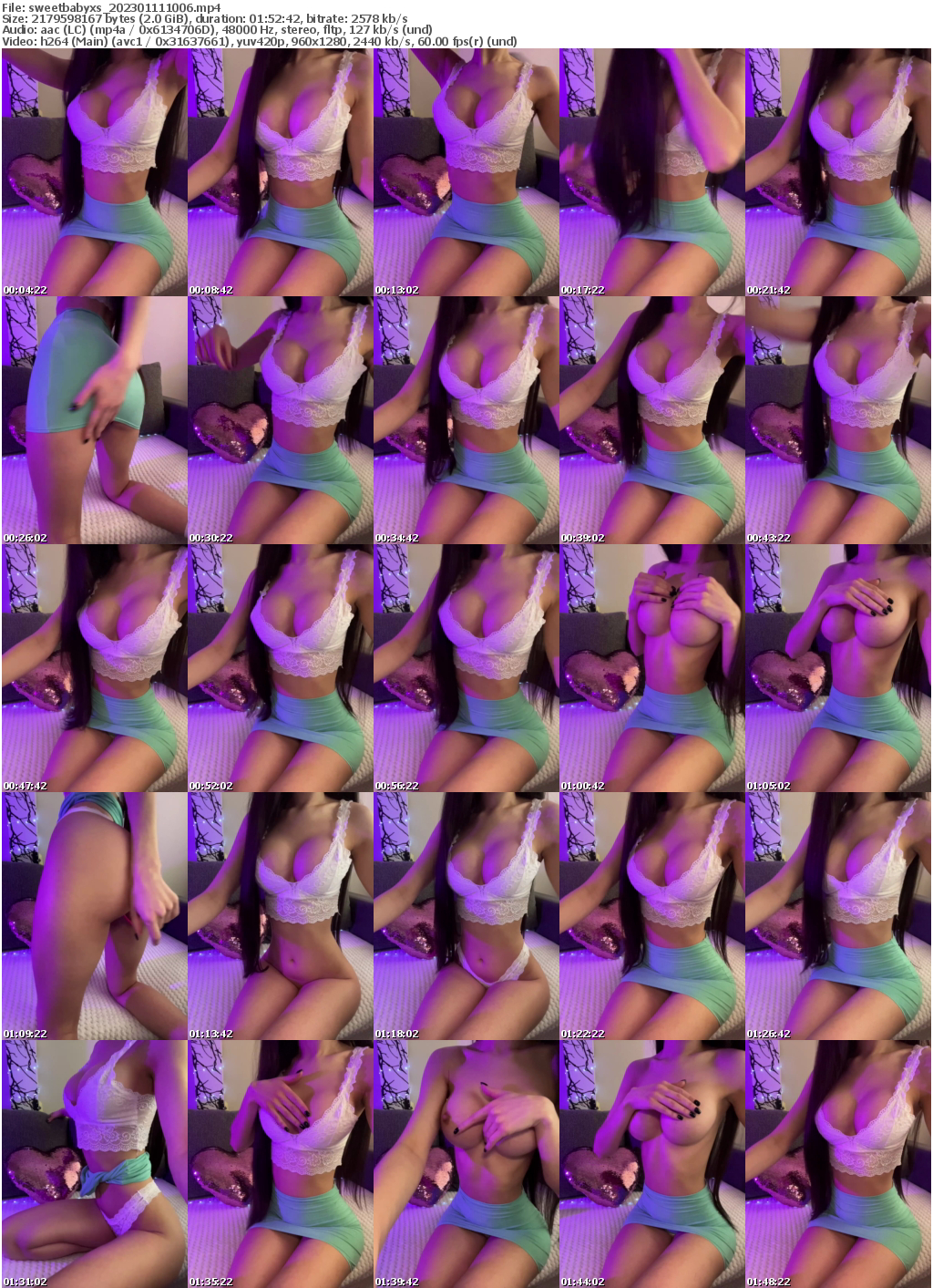 Preview thumb from sweetbabyxs on 2023-01-11 @ bongacams