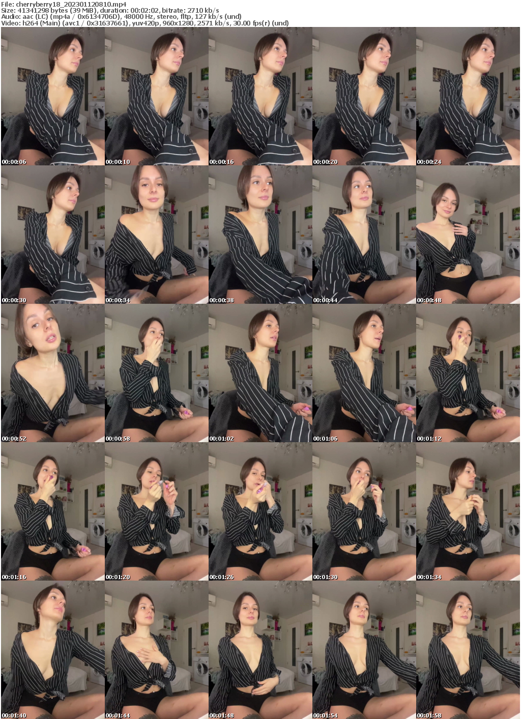 Preview thumb from cherryberry18 on 2023-01-12 @ bongacams