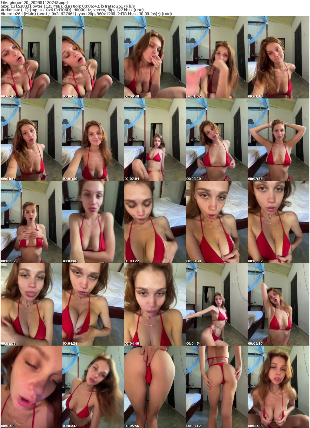 Preview thumb from ginger420 on 2023-01-12 @ bongacams