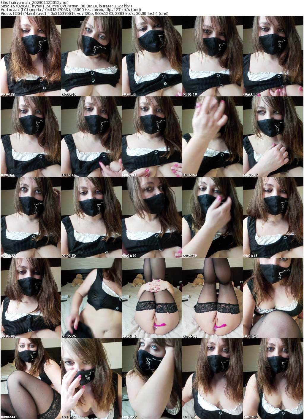 Preview thumb from hairycrotch on 2023-01-12 @ bongacams