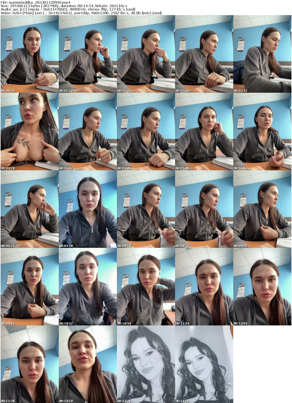 Preview thumb from marmeladdka on 2023-01-12 @ bongacams