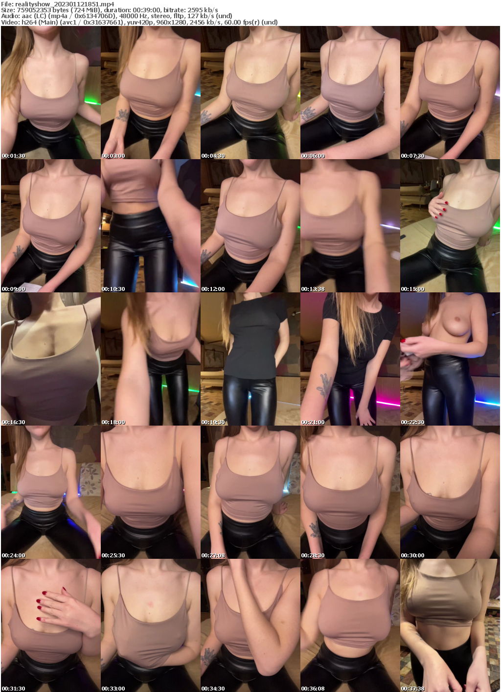 Preview thumb from realityshow on 2023-01-12 @ bongacams