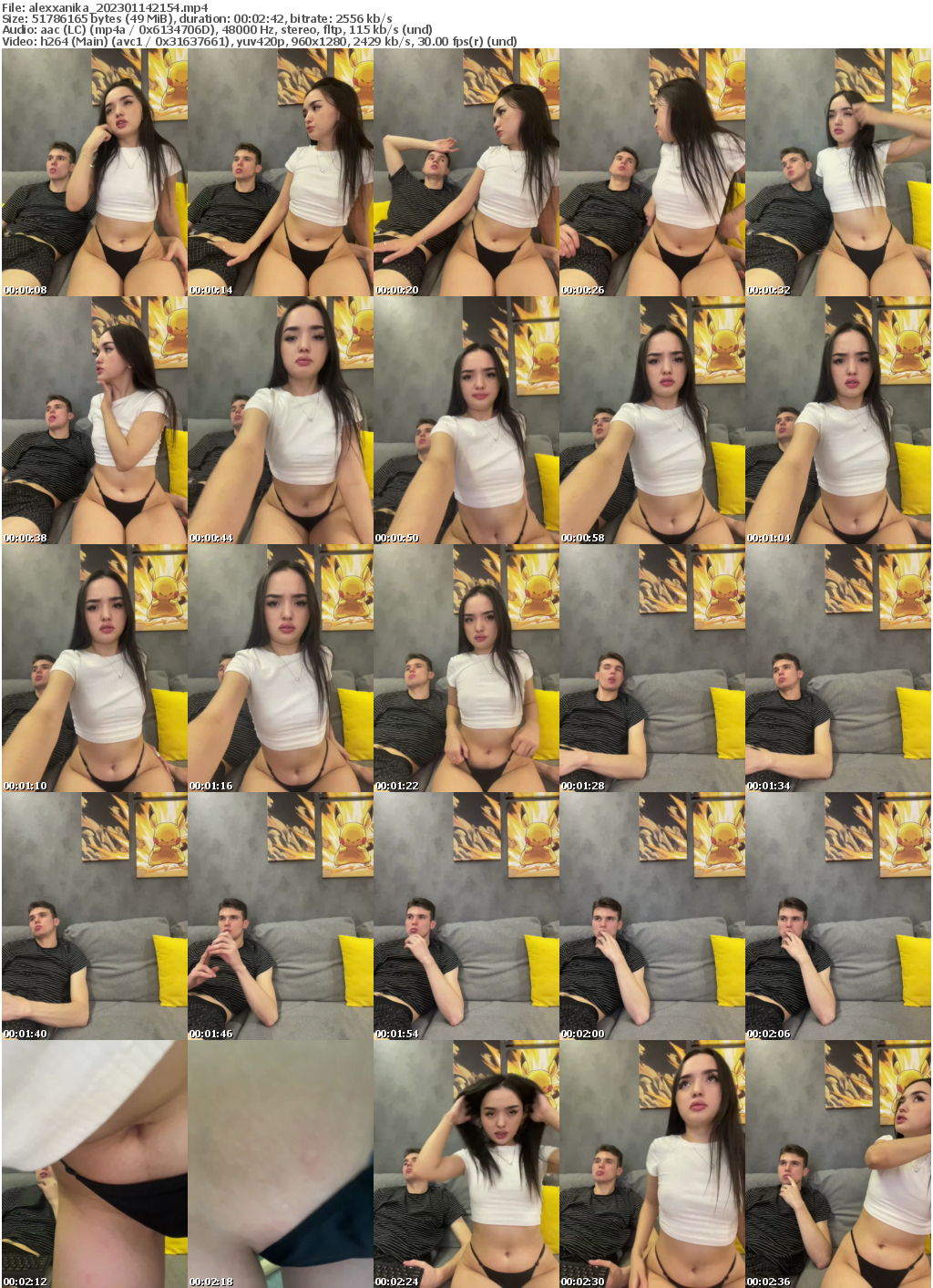 Preview thumb from alexxanika on 2023-01-14 @ bongacams