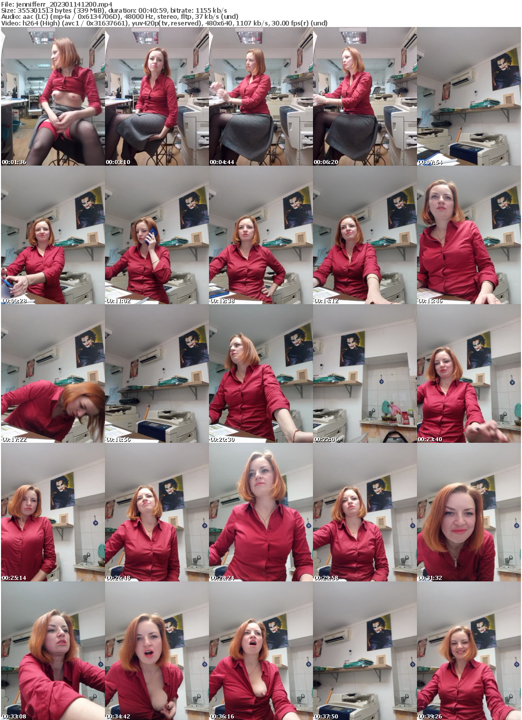 Preview thumb from jennifferr on 2023-01-14 @ bongacams