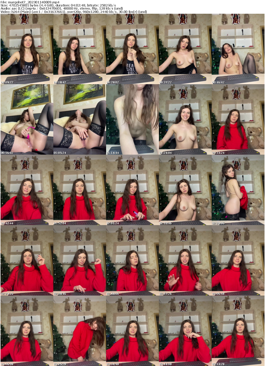 Preview thumb from margohot7 on 2023-01-14 @ bongacams