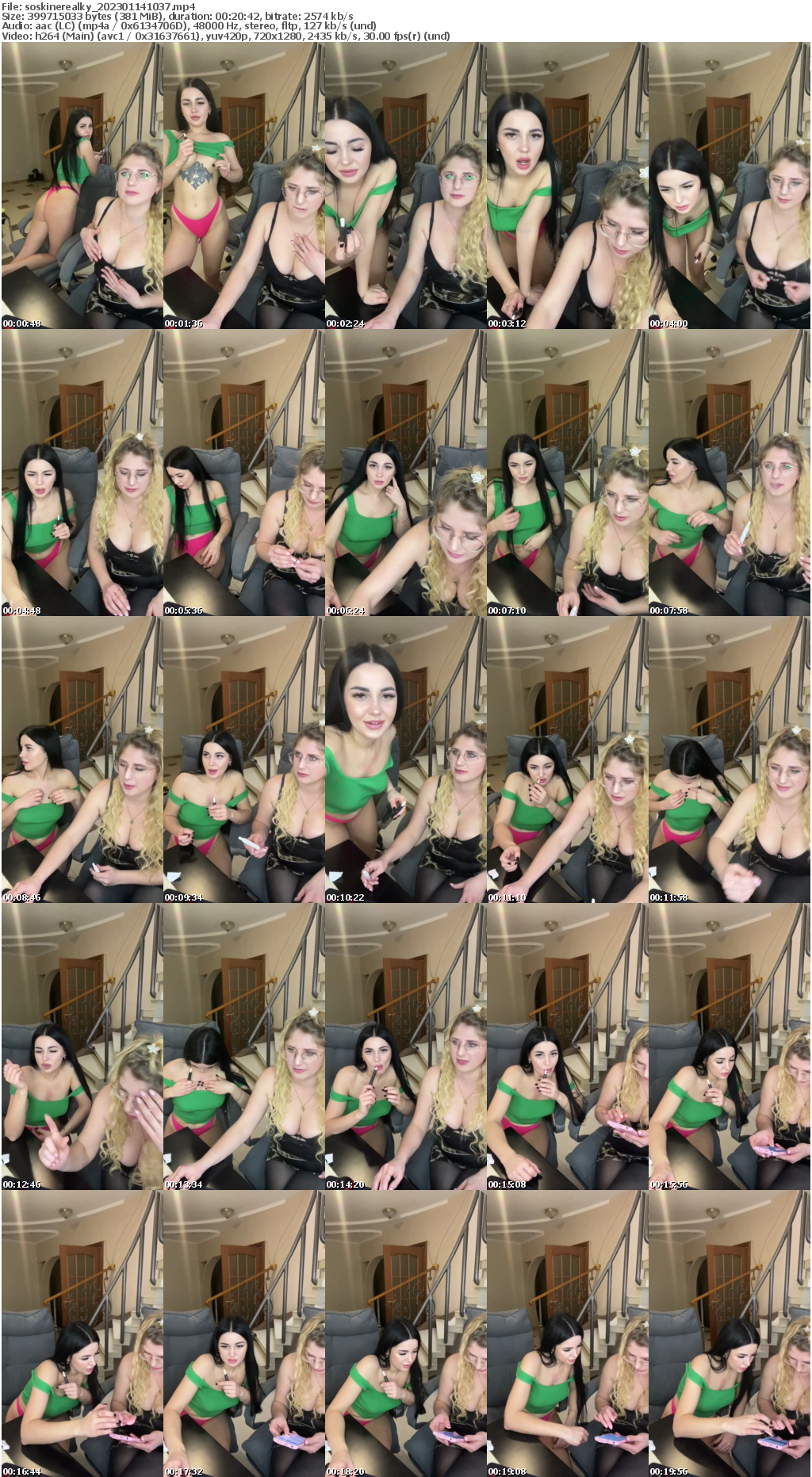 Preview thumb from soskinerealky on 2023-01-14 @ bongacams