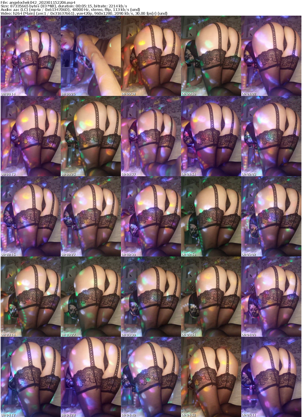 Preview thumb from angelochek042 on 2023-01-15 @ bongacams