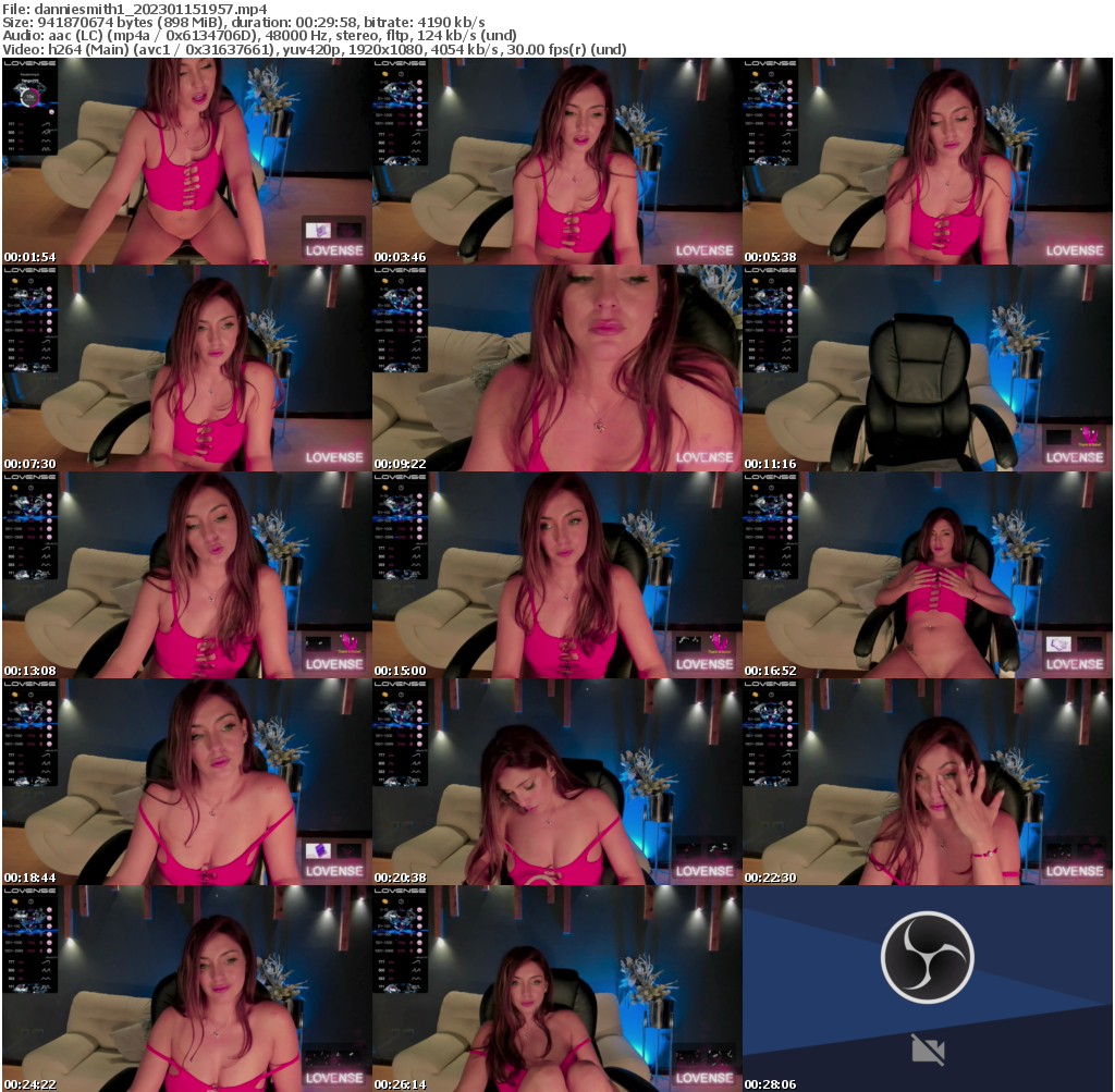 Preview thumb from danniesmith1 on 2023-01-15 @ bongacams