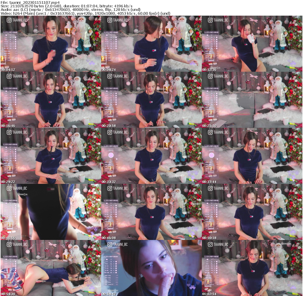 Preview thumb from taanni on 2023-01-15 @ bongacams