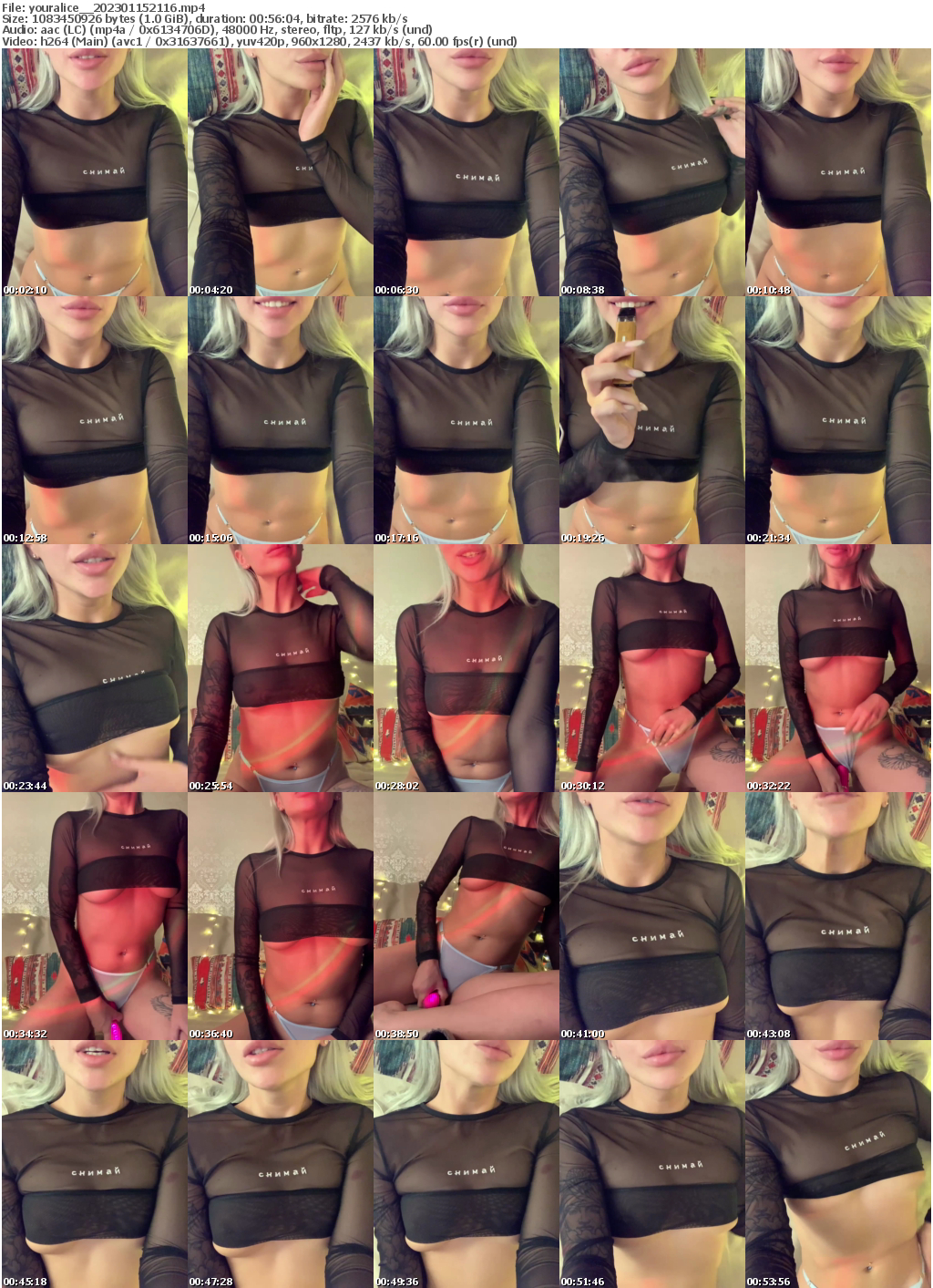 Preview thumb from youralice_ on 2023-01-15 @ bongacams