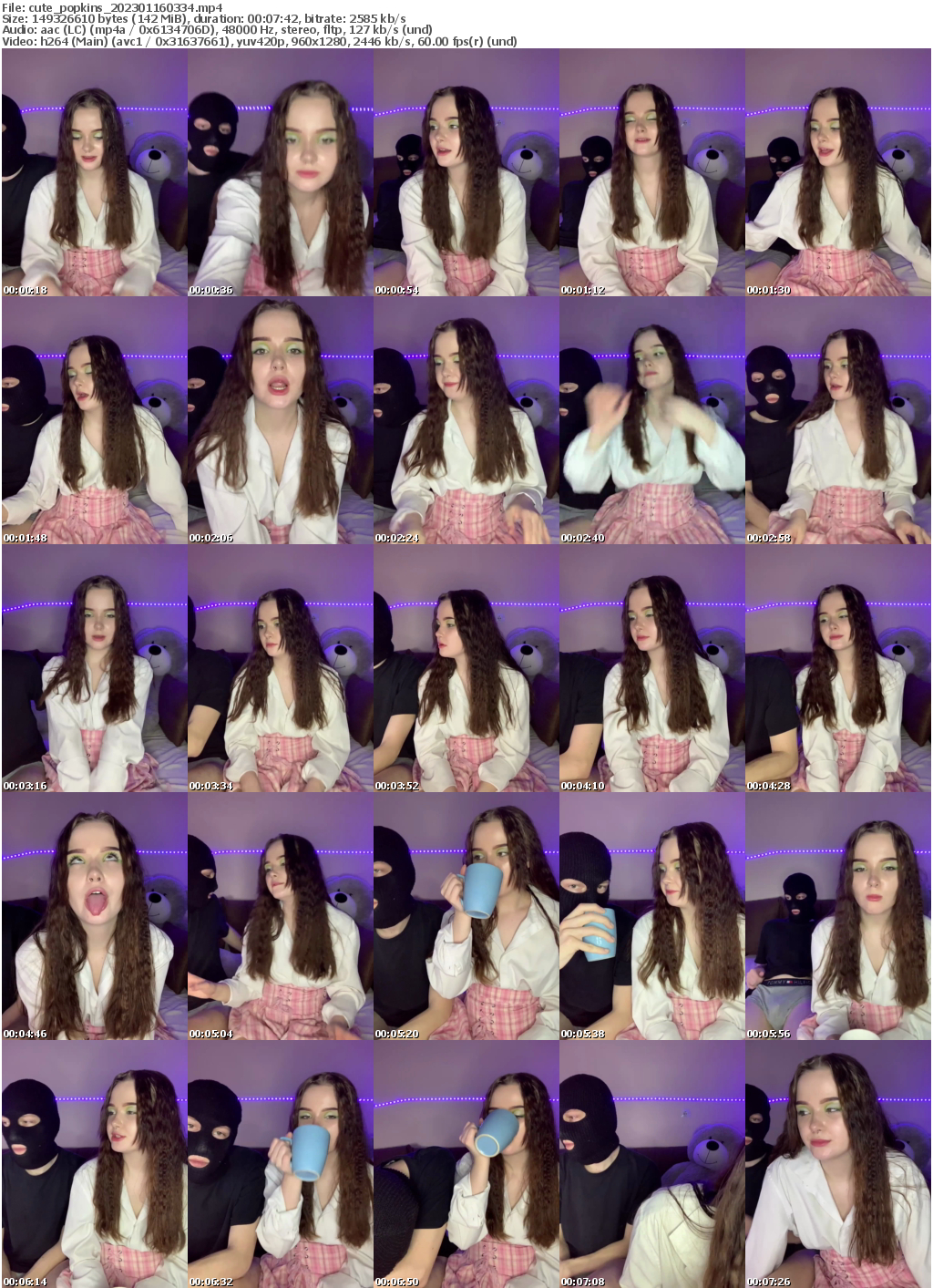 Preview thumb from cute_popkins on 2023-01-16 @ bongacams