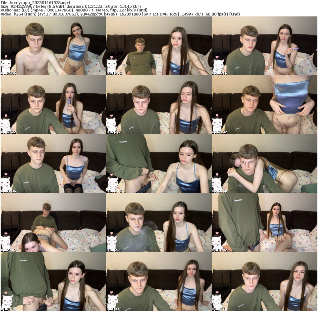 Preview thumb from hornycupp on 2023-01-16 @ bongacams