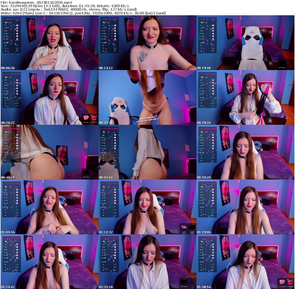 Preview thumb from karolinaqueen on 2023-01-16 @ bongacams
