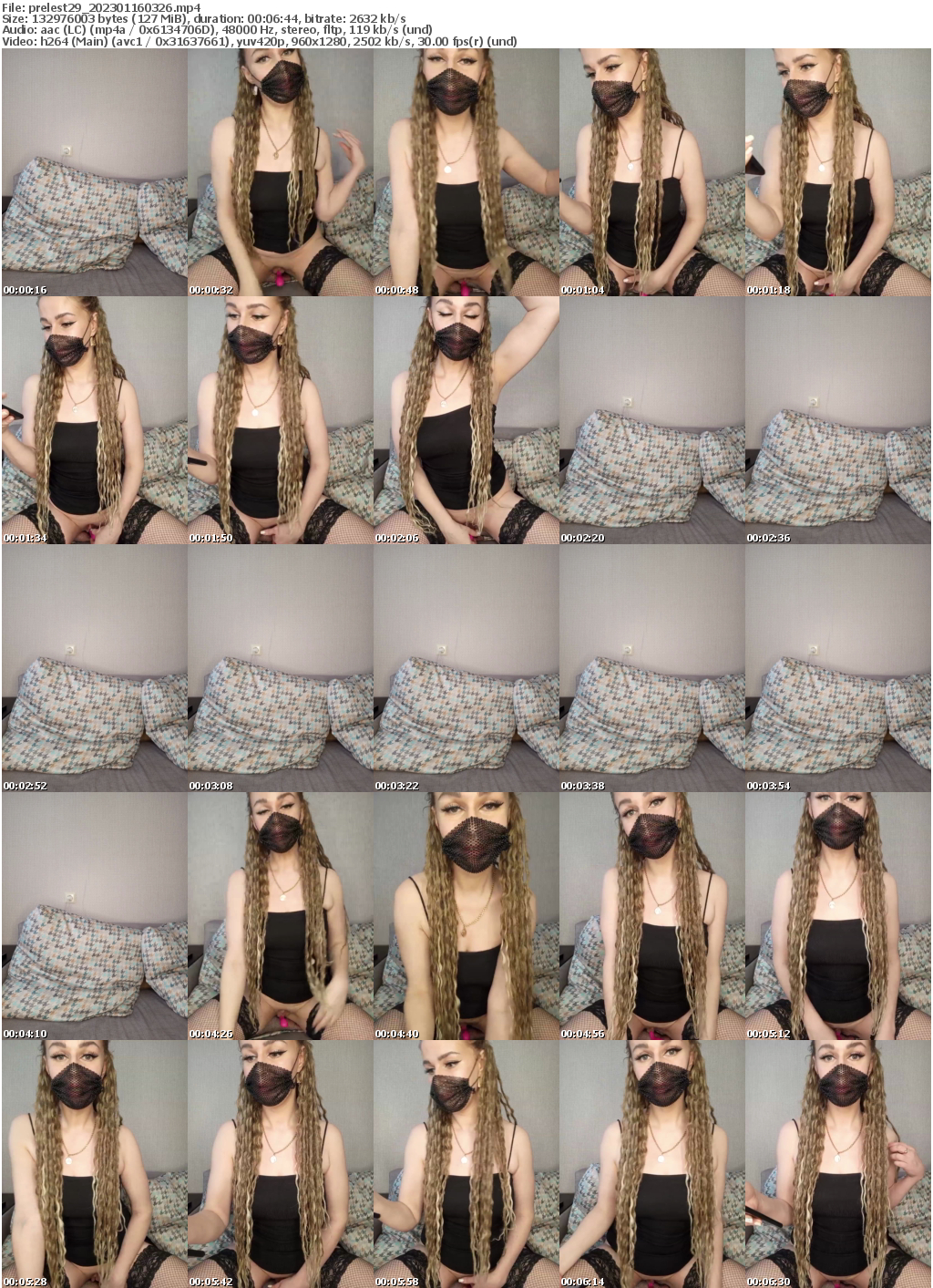 Preview thumb from prelest29 on 2023-01-16 @ bongacams